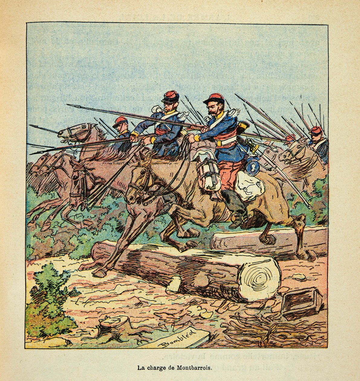 Slag bij Ladon op 22 november door Louis Charles Bombled