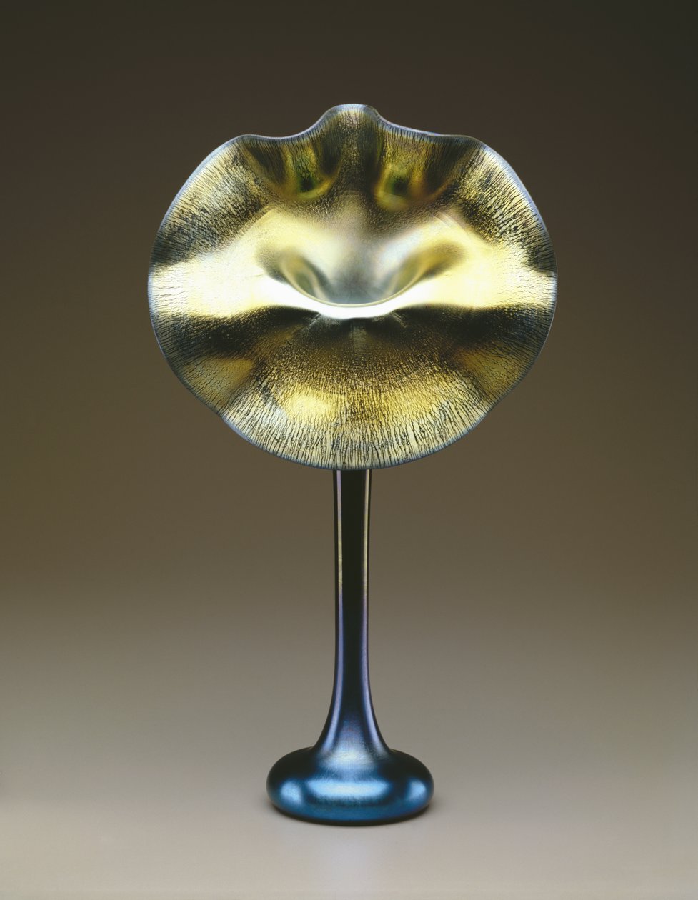 Blauwe en gouden favrile 
