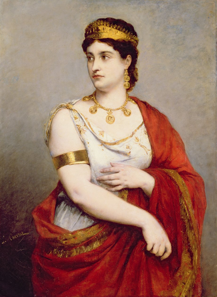Portret van Mademoiselle George (1787-1867) door Louis Courtat