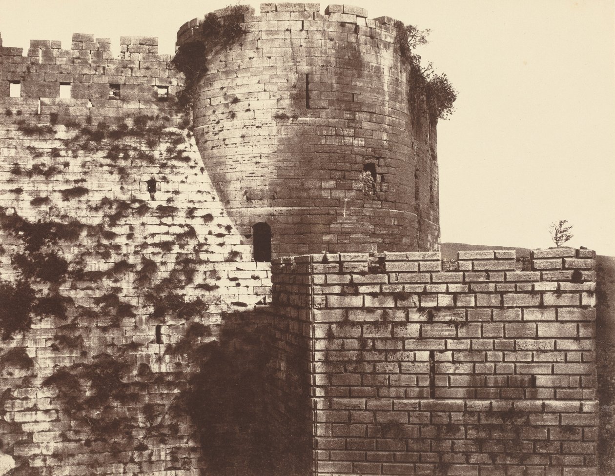 Kalaat-El Hosn, tweede behuizing, buitenkant, middag,1859/1860 (foto) door Louis de Clercq