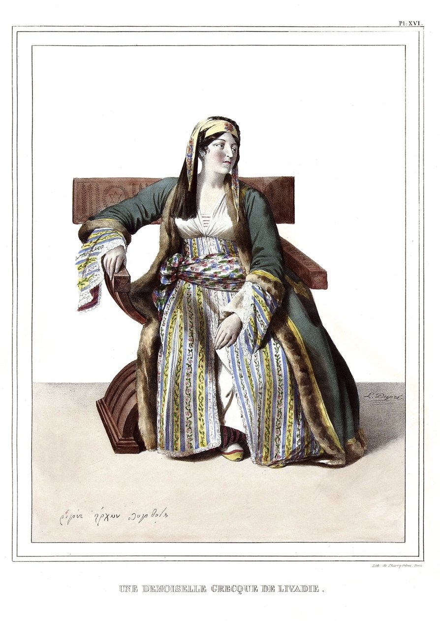 Een Griekse dame uit Livadie. in 