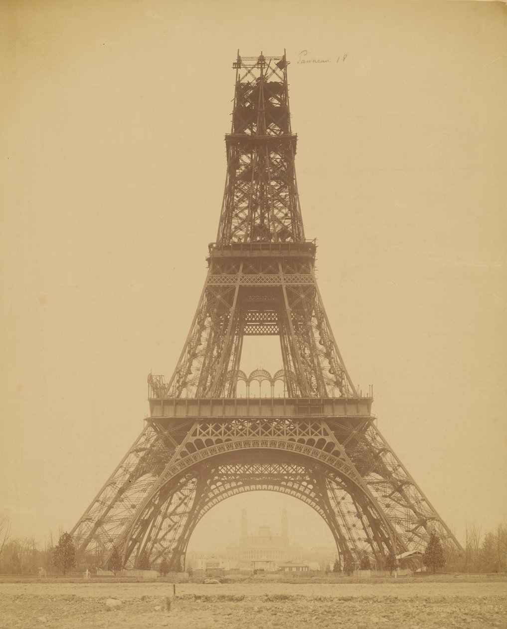 Bouw van de Eiffeltoren door Louis Emile Durandelle
