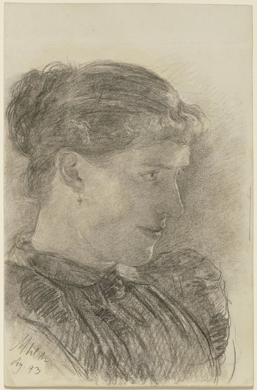 Portret van de zus van de kunstenaar door Louis Eysen