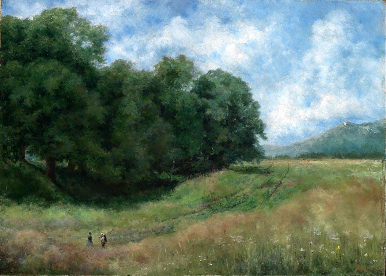Landweg bij Kronberg in de Taunus door Louis Eysen