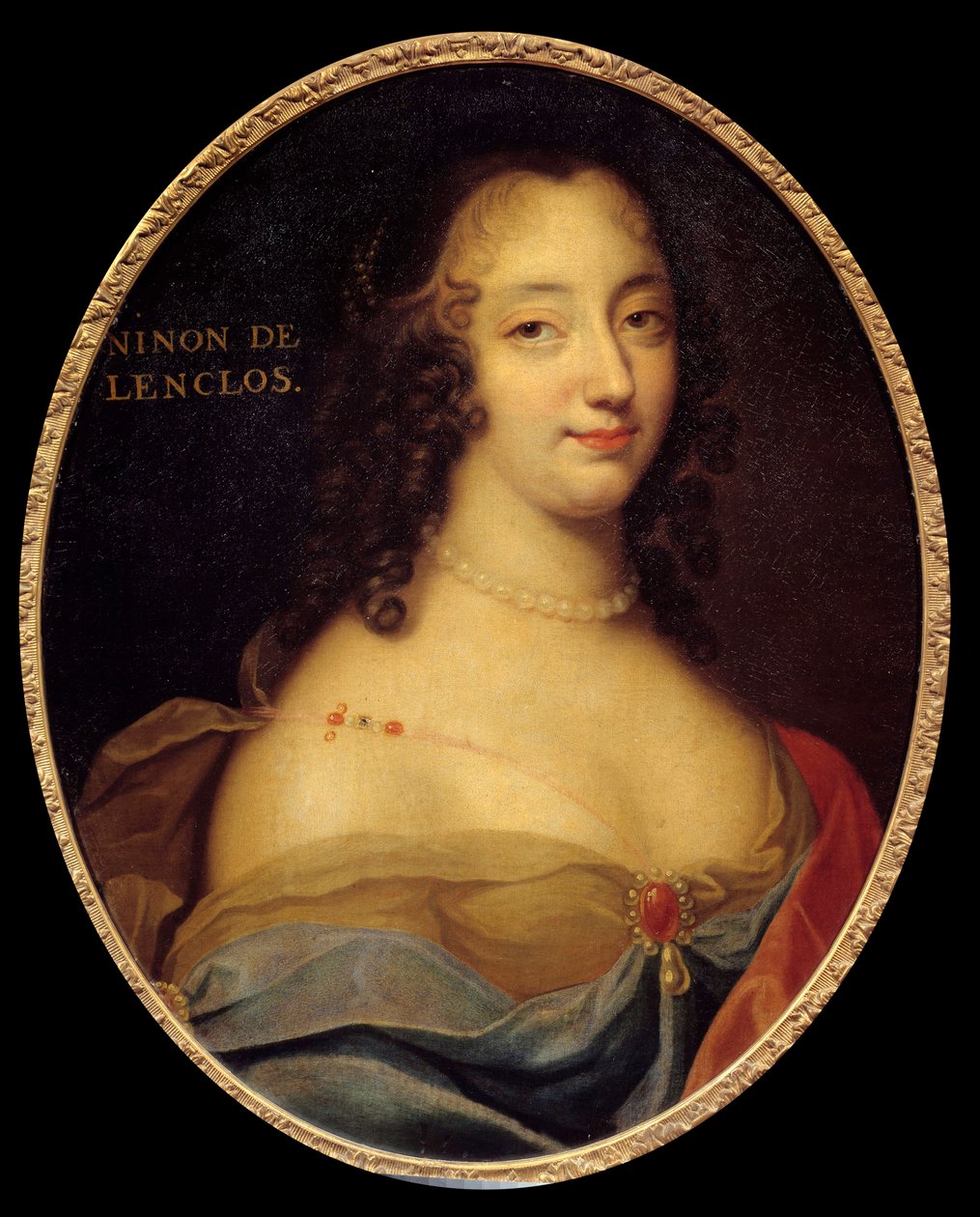 Portret van de Franse schrijfster Anne Ninon de l