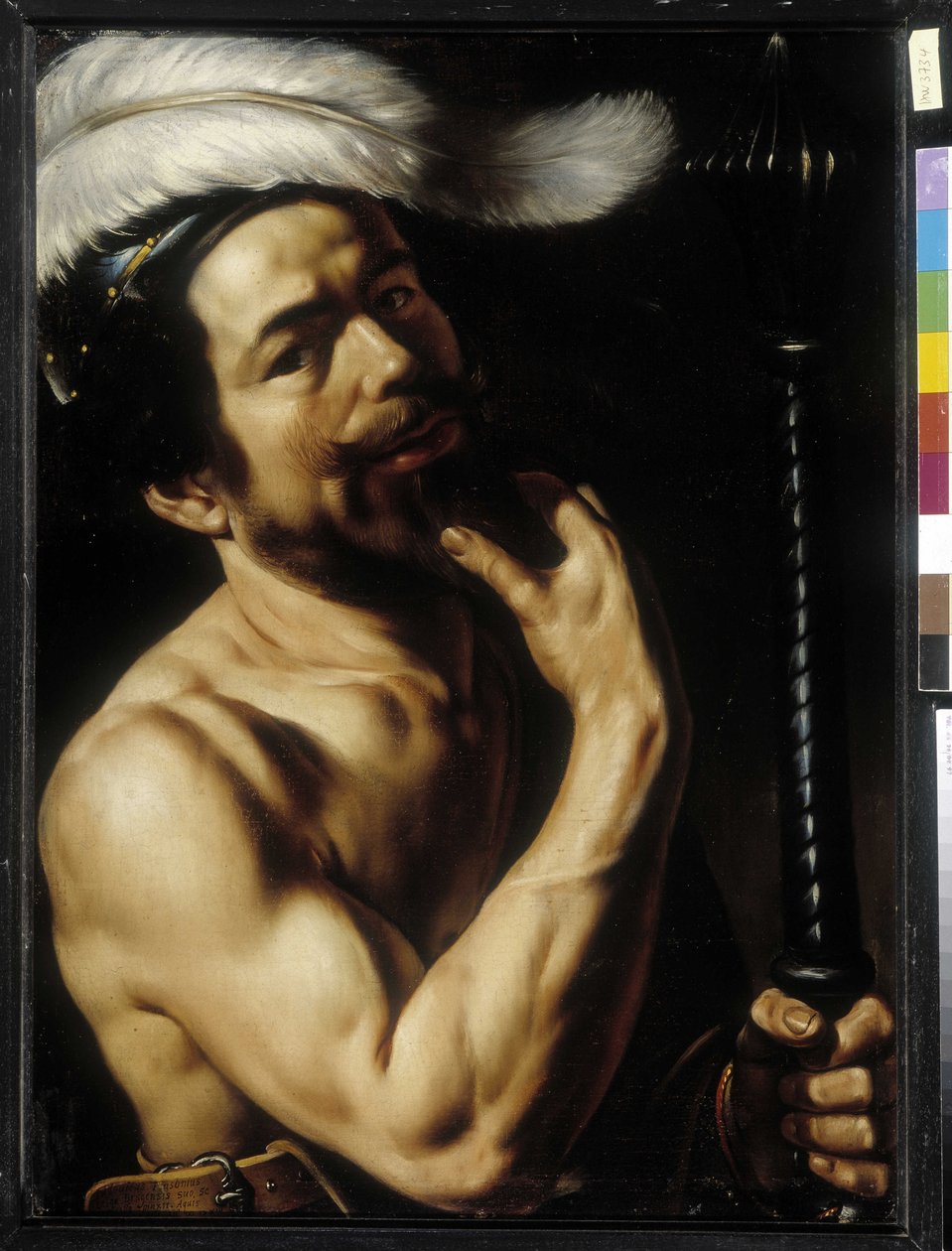 Zelfportret van Louis Finson door Louis Finsonius or Finson