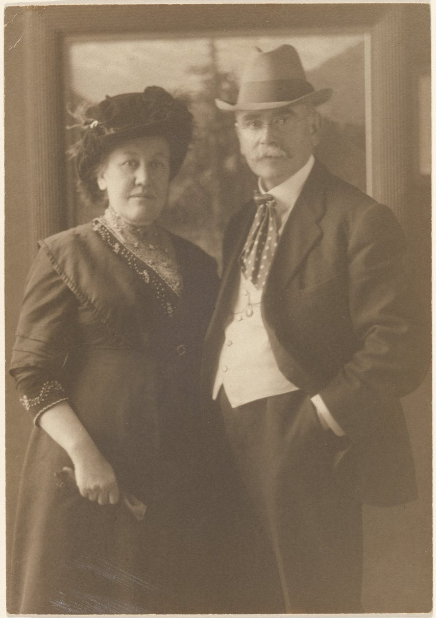 [Portret van Fleckenstein en zijn vrouw] door Louis Fleckenstein