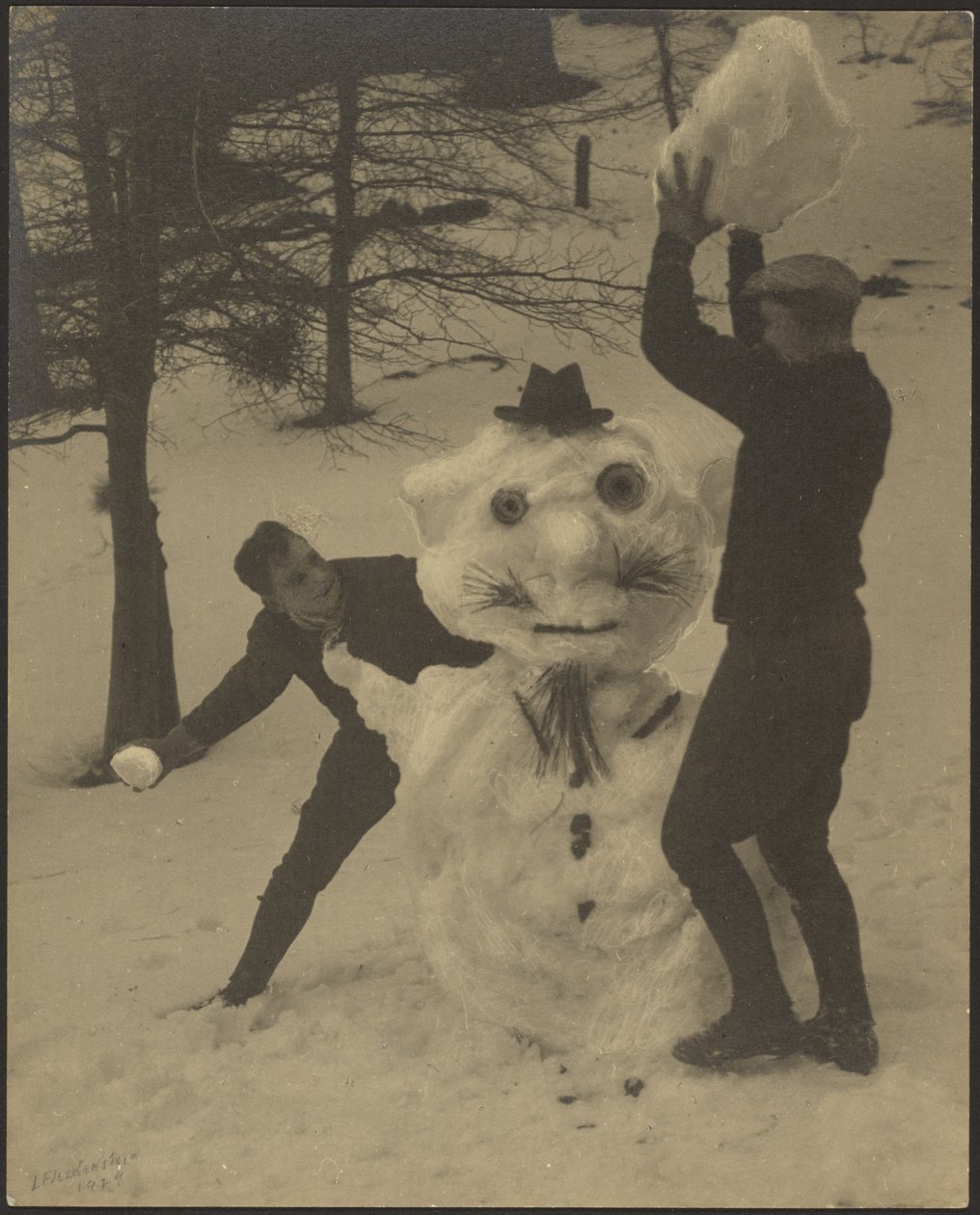 De sneeuwpop door Louis Fleckenstein