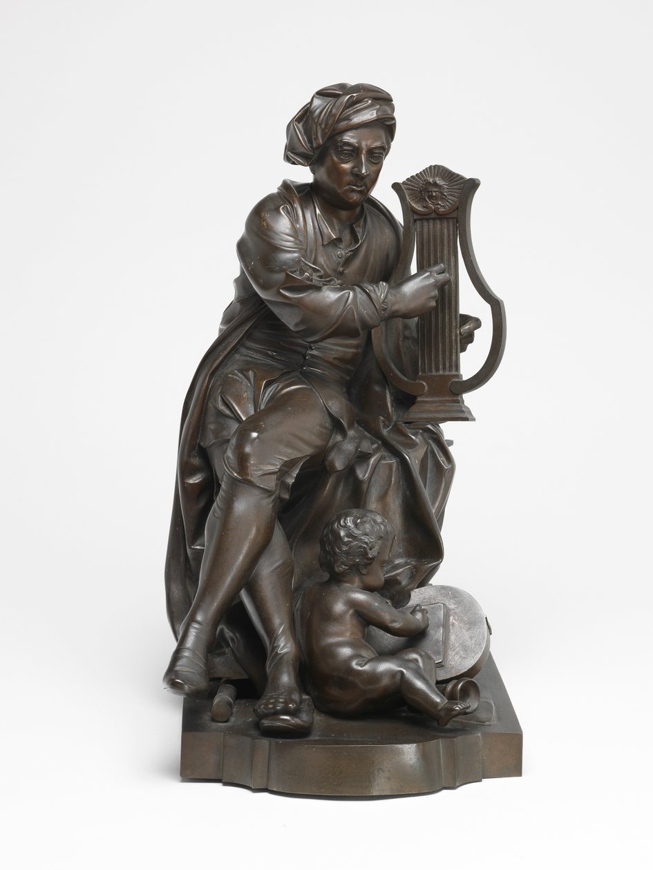 George Frideric Handel als Apollo door Louis Francois (after) Roubiliac