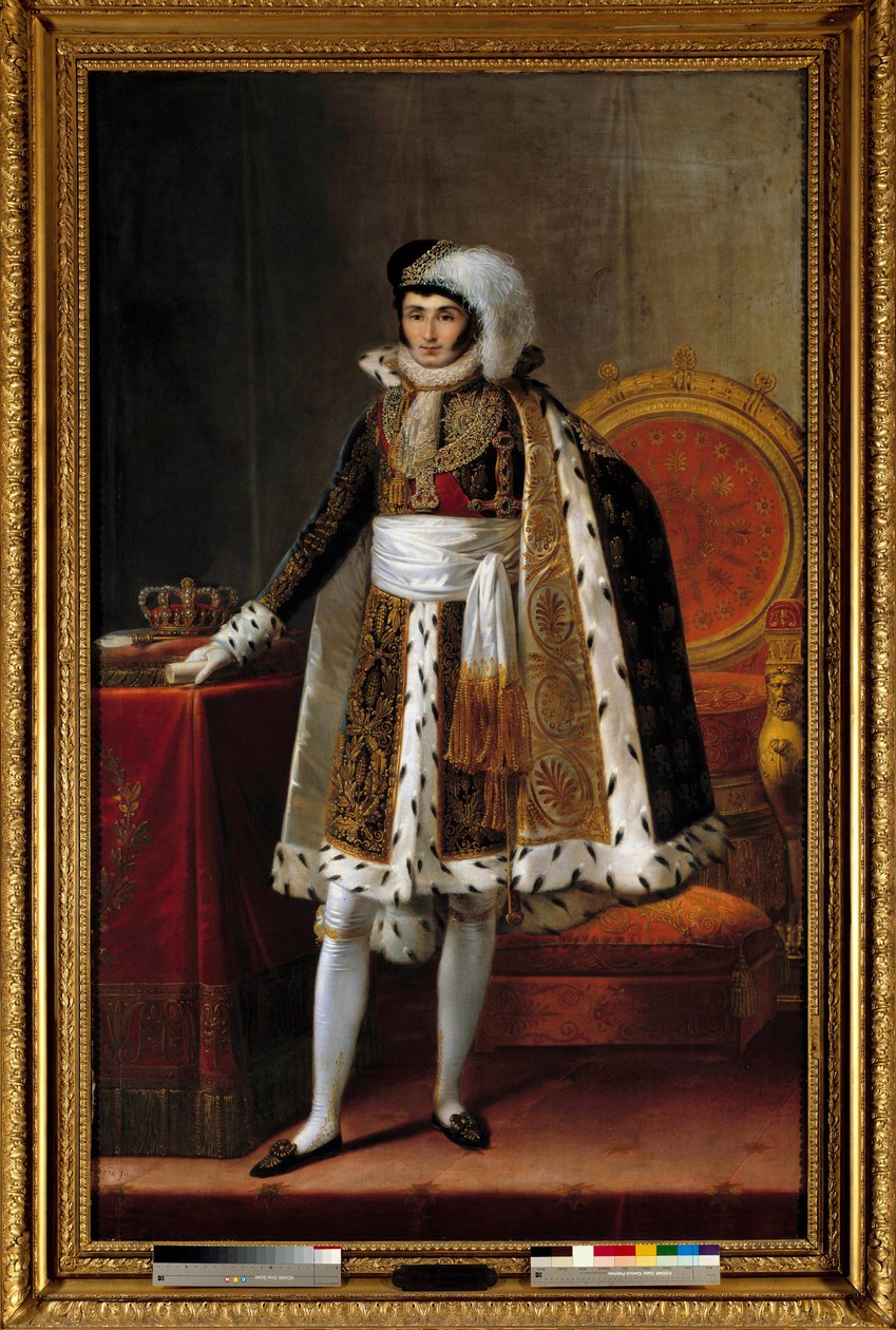 Portret van Jerome Bonaparte, koning van Westfalen door Louis Francois (attr. to) Aubry