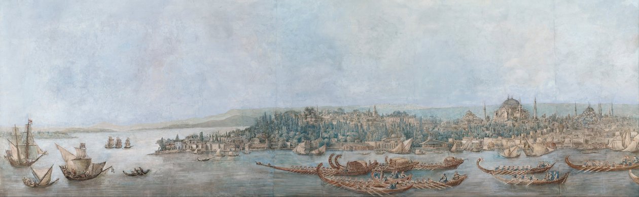 Panorama van Sarayburnu, Laat 18e eeuw door Louis Francois Cassas