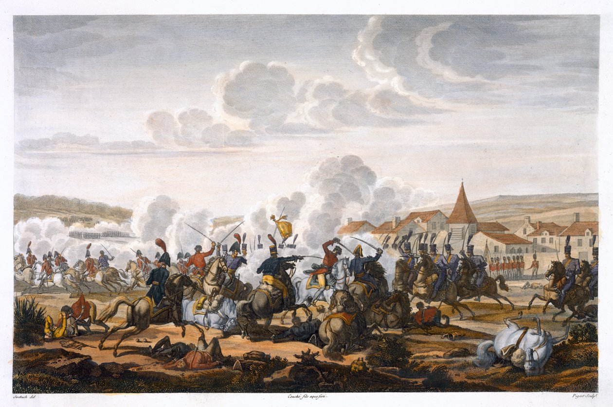 De Dood van Prins Ludwig van Pruisen bij de Slag om Saalfeld, 10 oktober 1806 door Louis Francois Couche