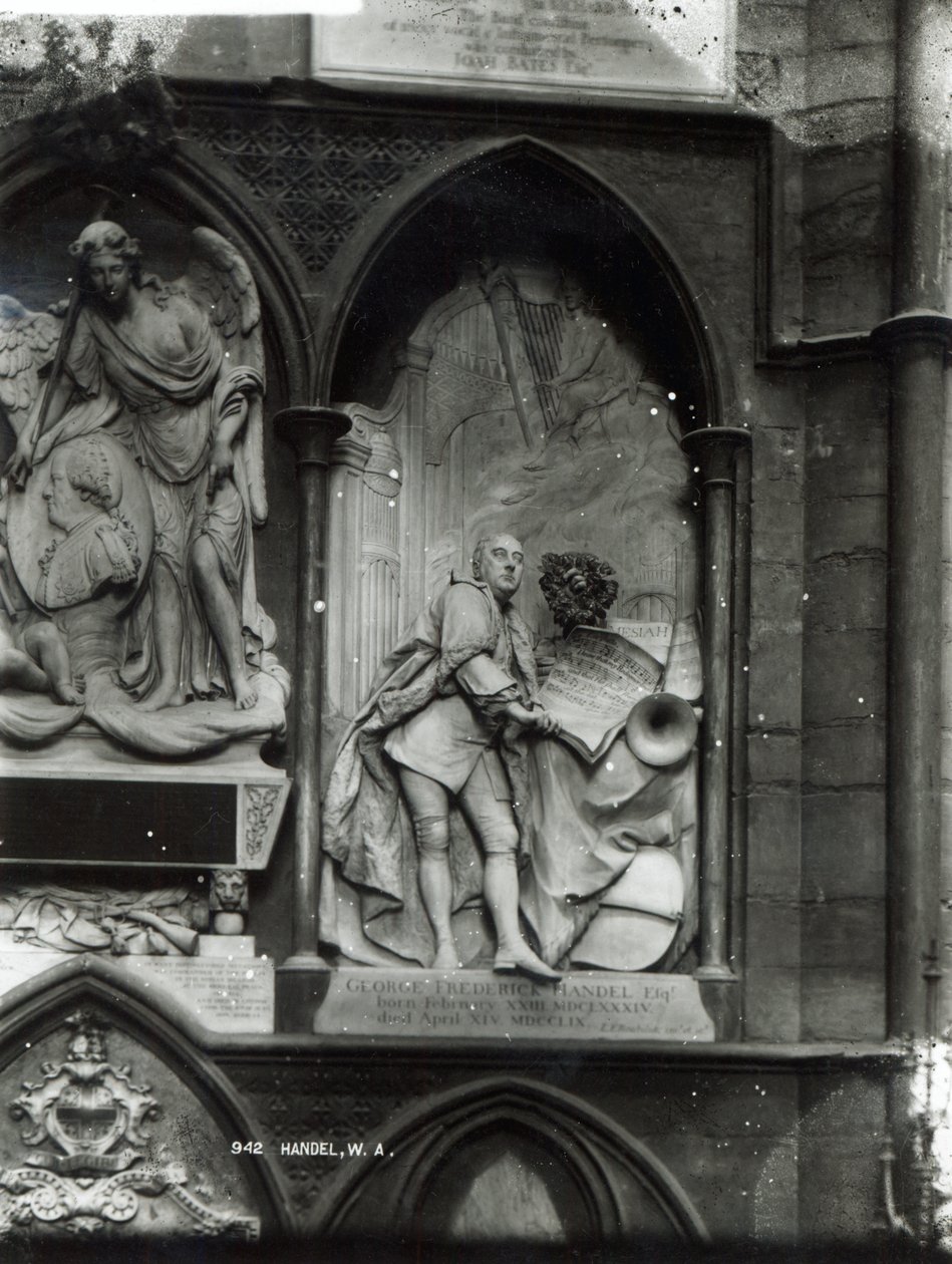 Monument voor Handel, 1762 door Louis Francois Roubilliac