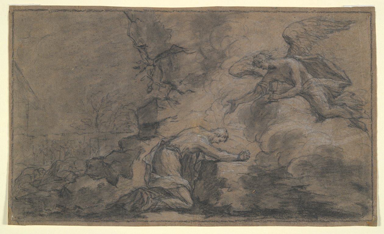 Christus in de tuin van Getsemane door Louis Galloche