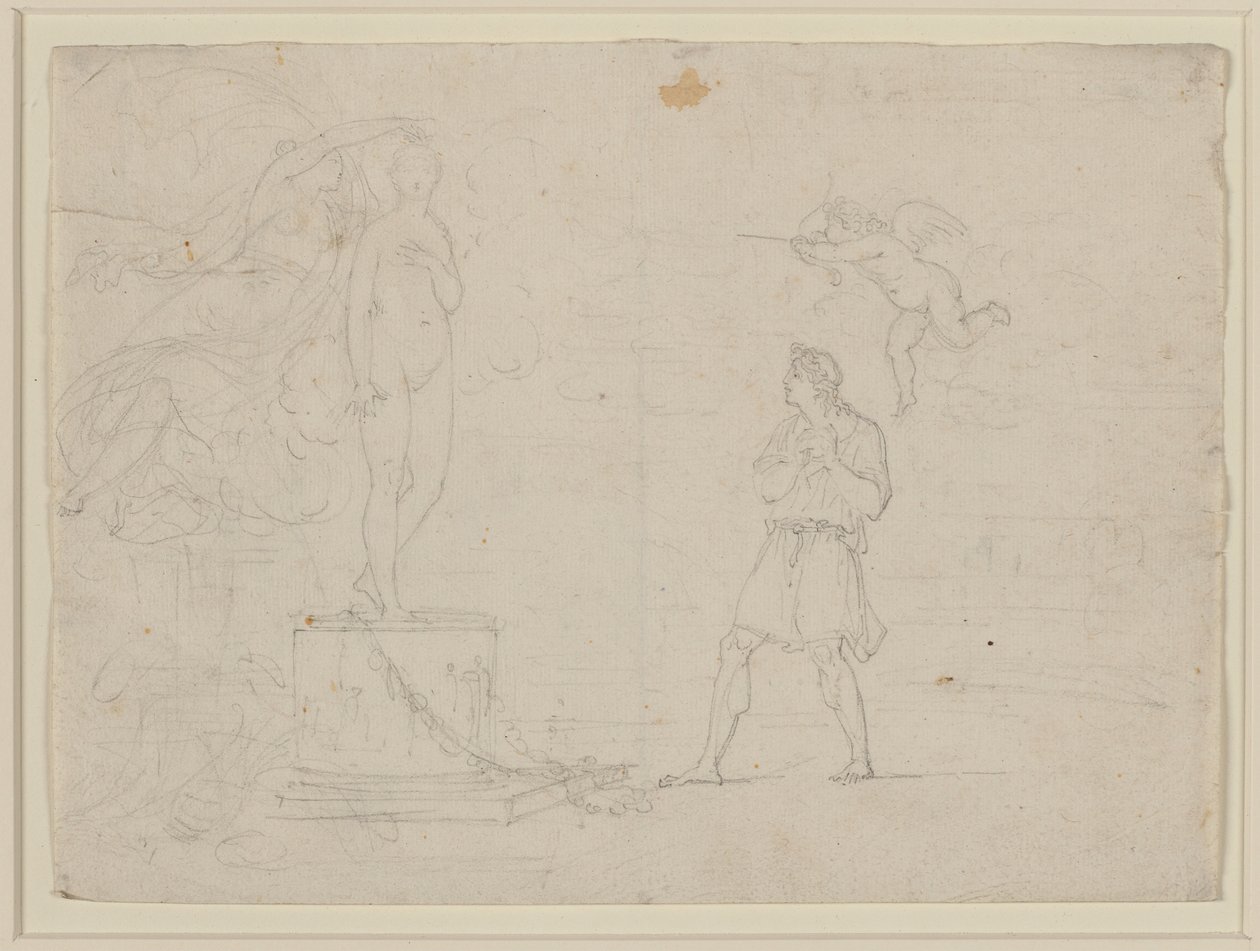 Studie voor Pygmalion en Galatea door Louis Gauffier