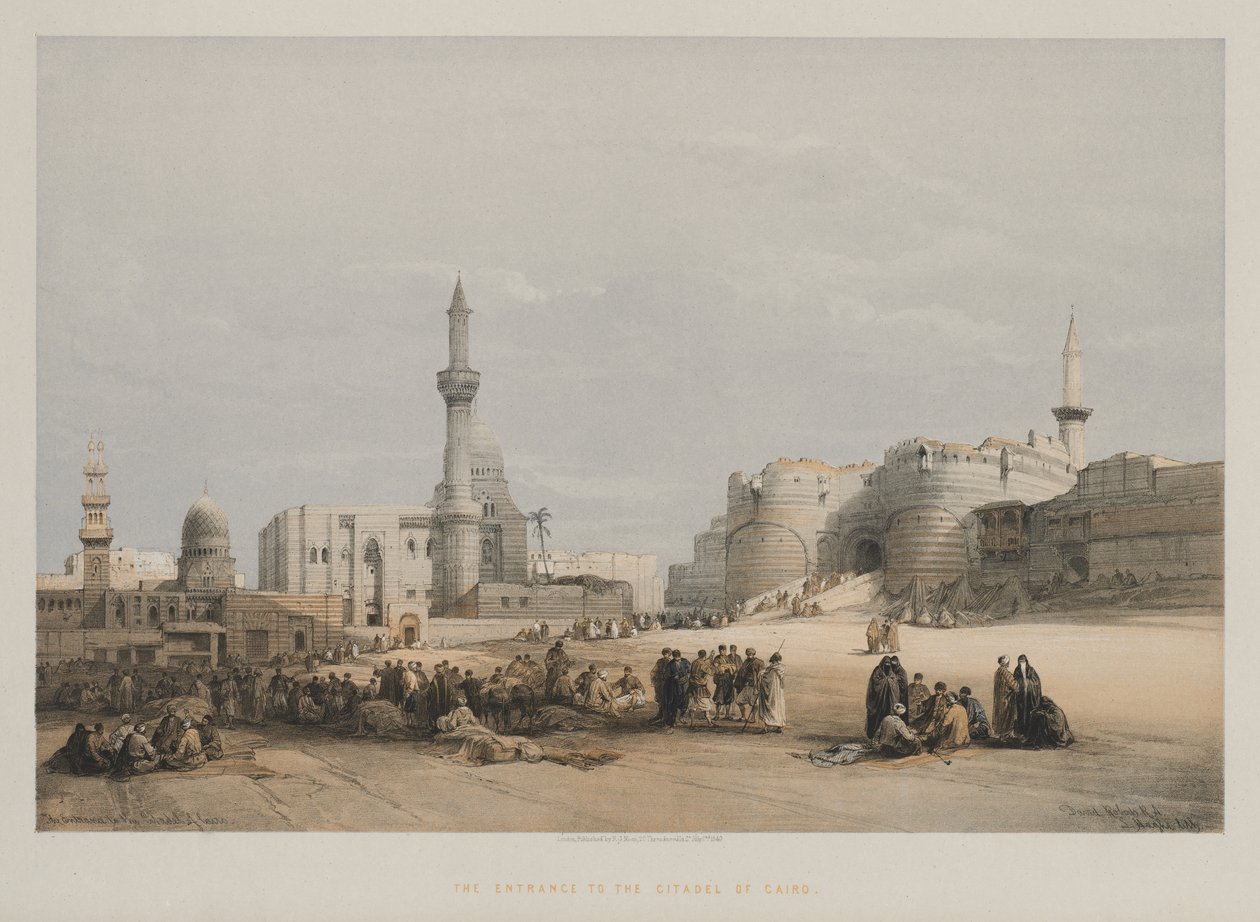 Egypte en Nubië, Deel III: De ingang van de citadel van Caïro door Louis Haghe