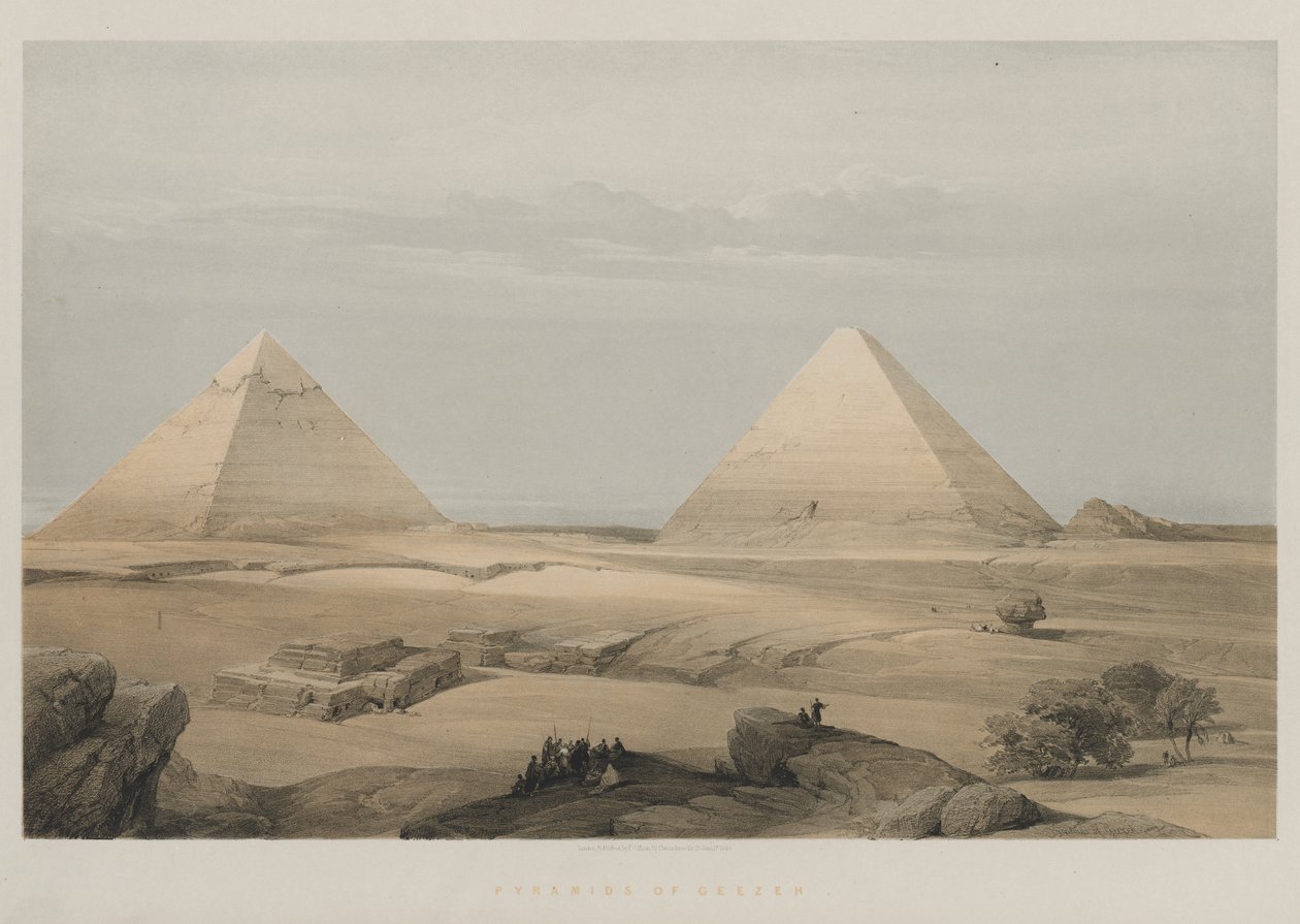 Egypte en Nubië, Deel II: Piramides van Geezeh door Louis Haghe