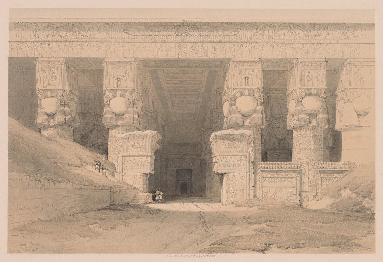 Egypte en Nubië: Deel I - Nr. 35, Dendera door Louis Haghe
