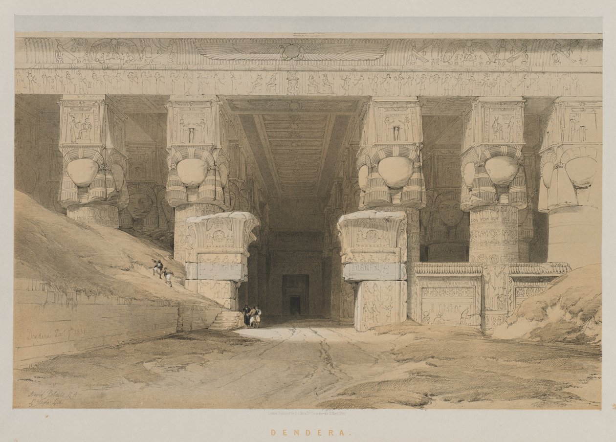 Egypte en Nubië, Deel I: Dendera door Louis Haghe