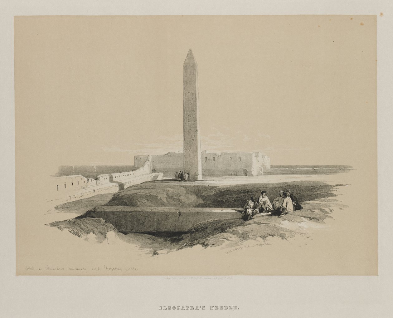 Obelisk in Alexandrië, gewoonlijk Cleopatra