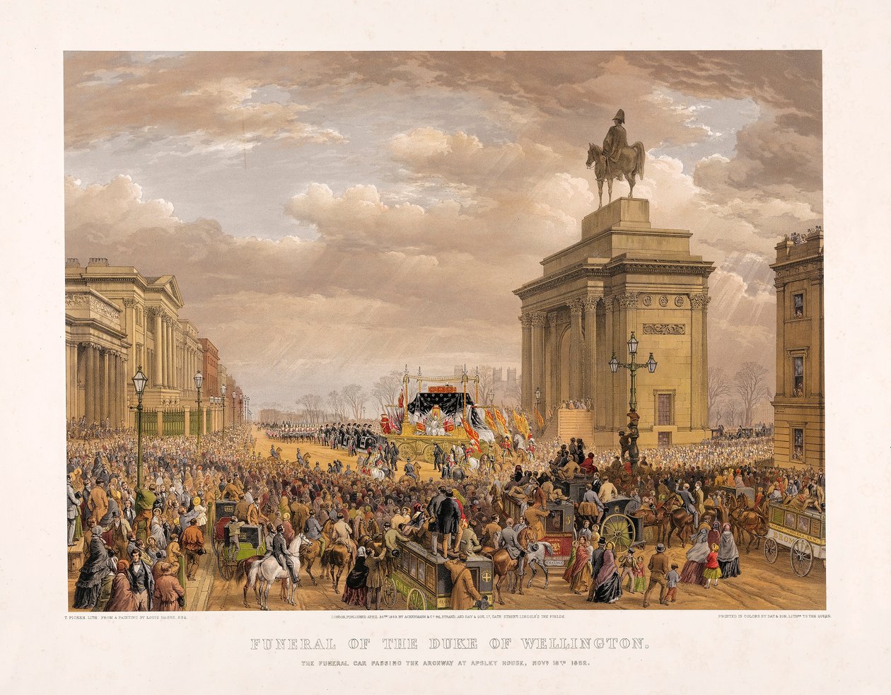 Begrafenis van de Hertog van Wellington, 18 november 1852 door Louis Haghe