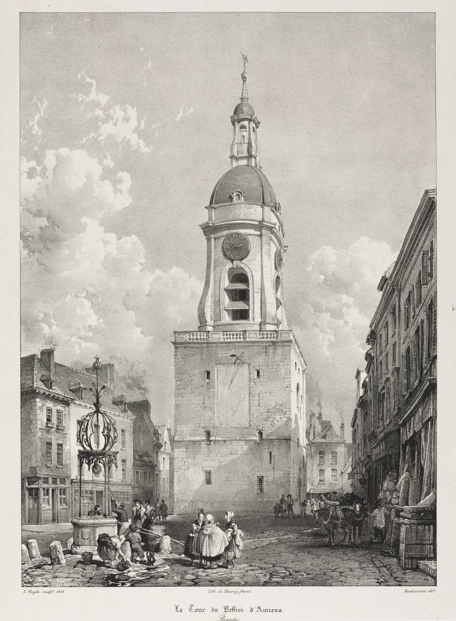 Pittoreske en romantische reizen in het oude Frankrijk, Picardië: De belforttoren van Amiens, Picardië (Voyages pittoresques et romantiques dans l