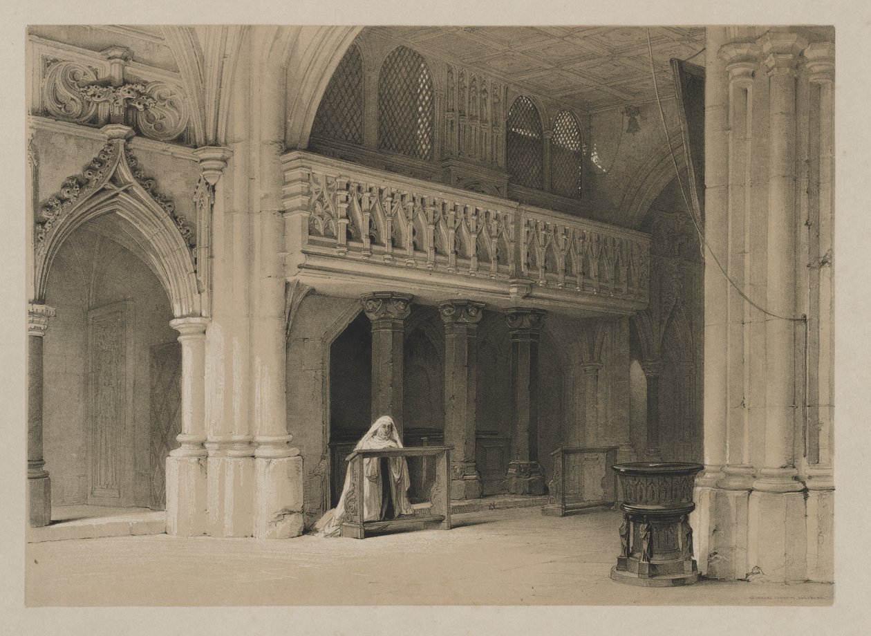 Schetsen in België en Duitsland, Deel I: Nönnberg Klooster, Salzburg, 1840 door Louis Haghe