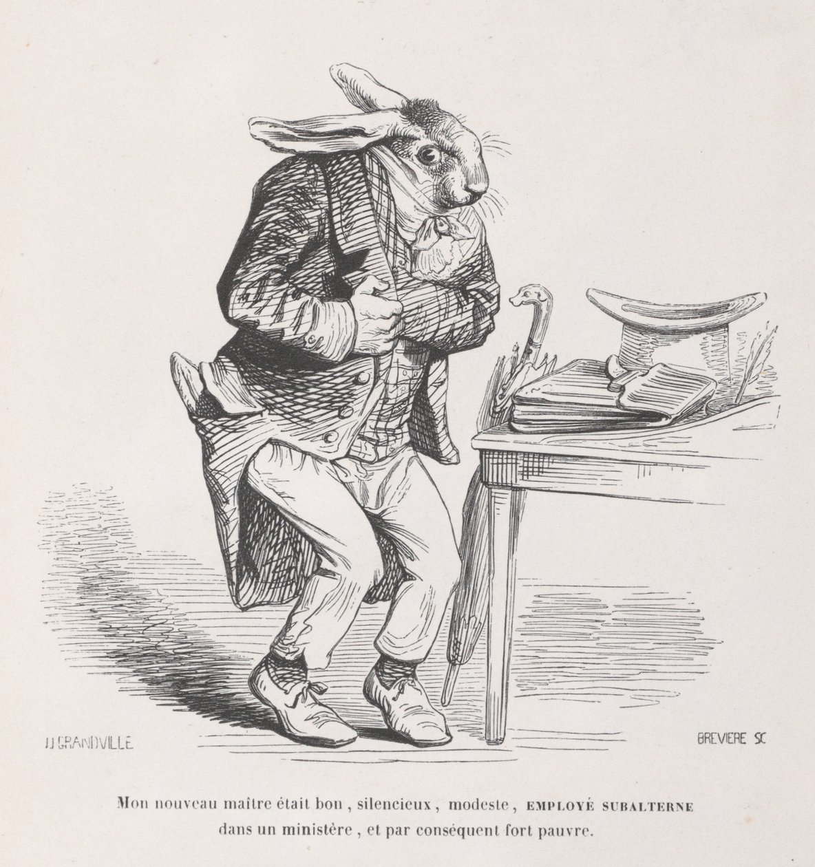 Mijn nieuwe meester uit Scènes uit het privé- en openbare leven van dieren door Louis Henri Brévière