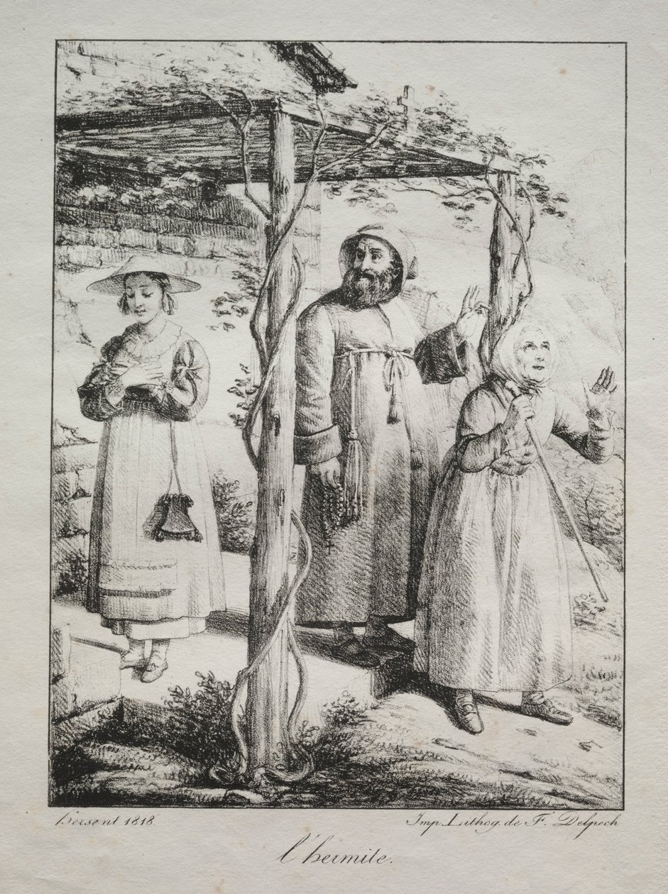 De Kluizenaar door Louise Marie Jeanne Hersent