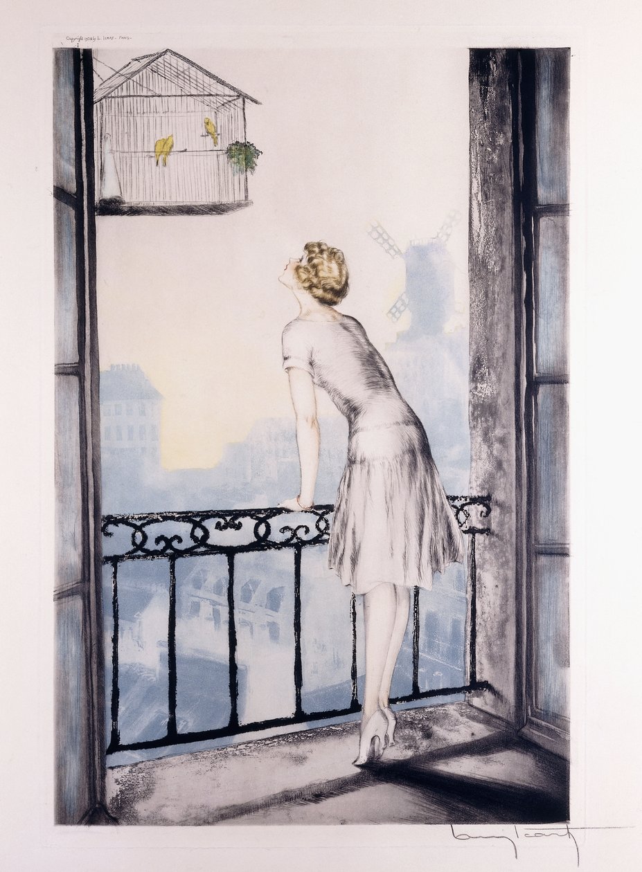 Montmartre door Louis Icart