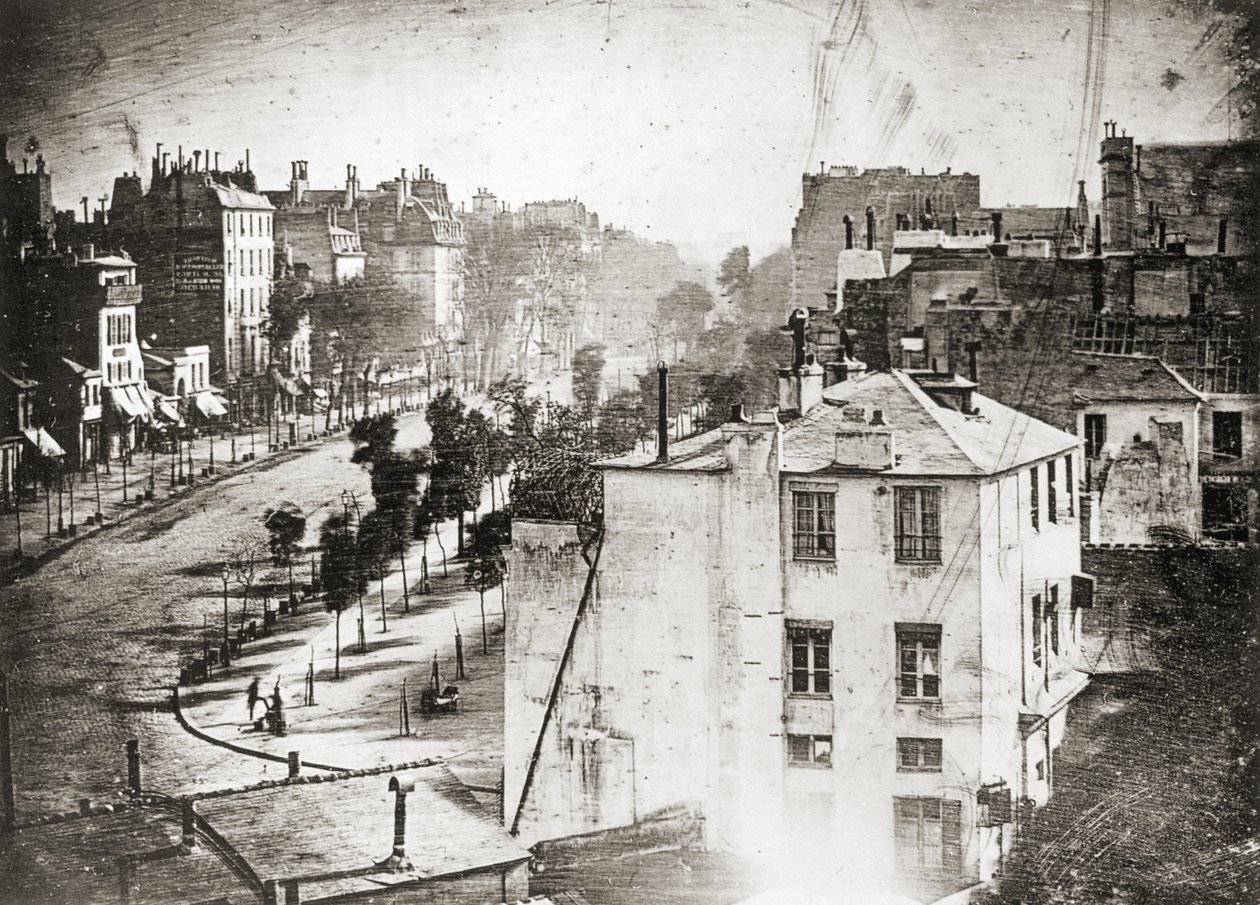 Boulevard du Temple door Daguerre door Louis Jacques Mande Daguerre