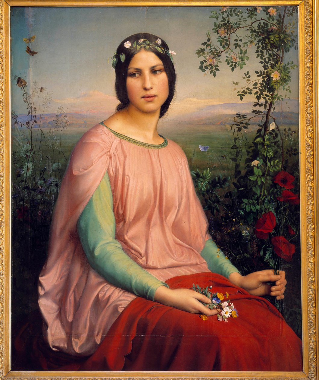 Veldbloemen door Louis Janmot
