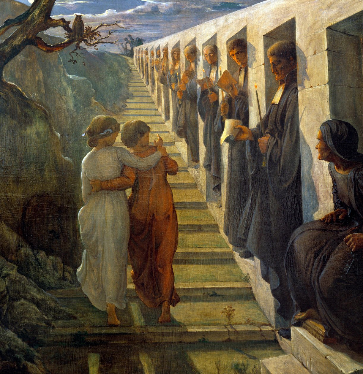 Het gedicht van de ziel; Het slechte pad door Louis Janmot