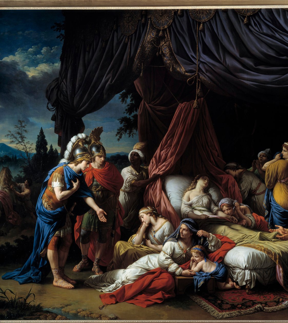 De dood van de vrouw van Darius door Louis Jean François Lagrenée