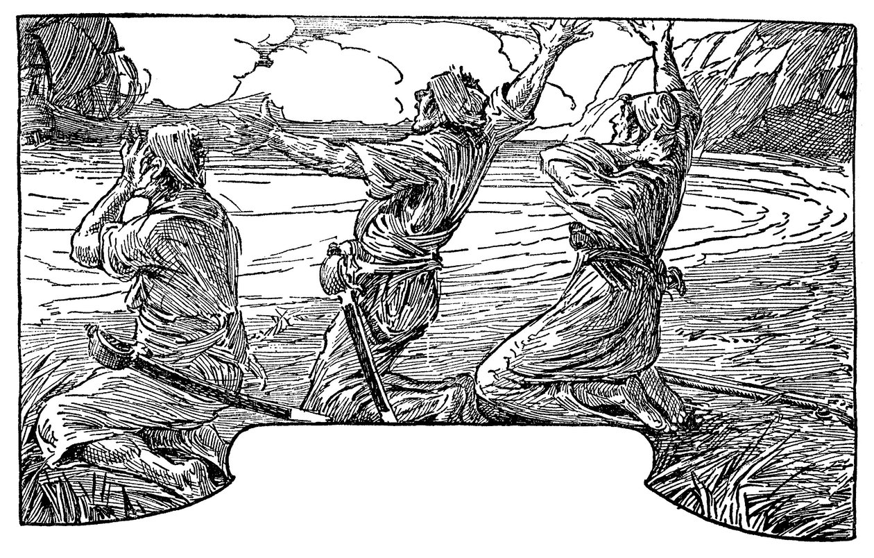 Illustratie door Louis Rhead (1857-1926) voor de roman 