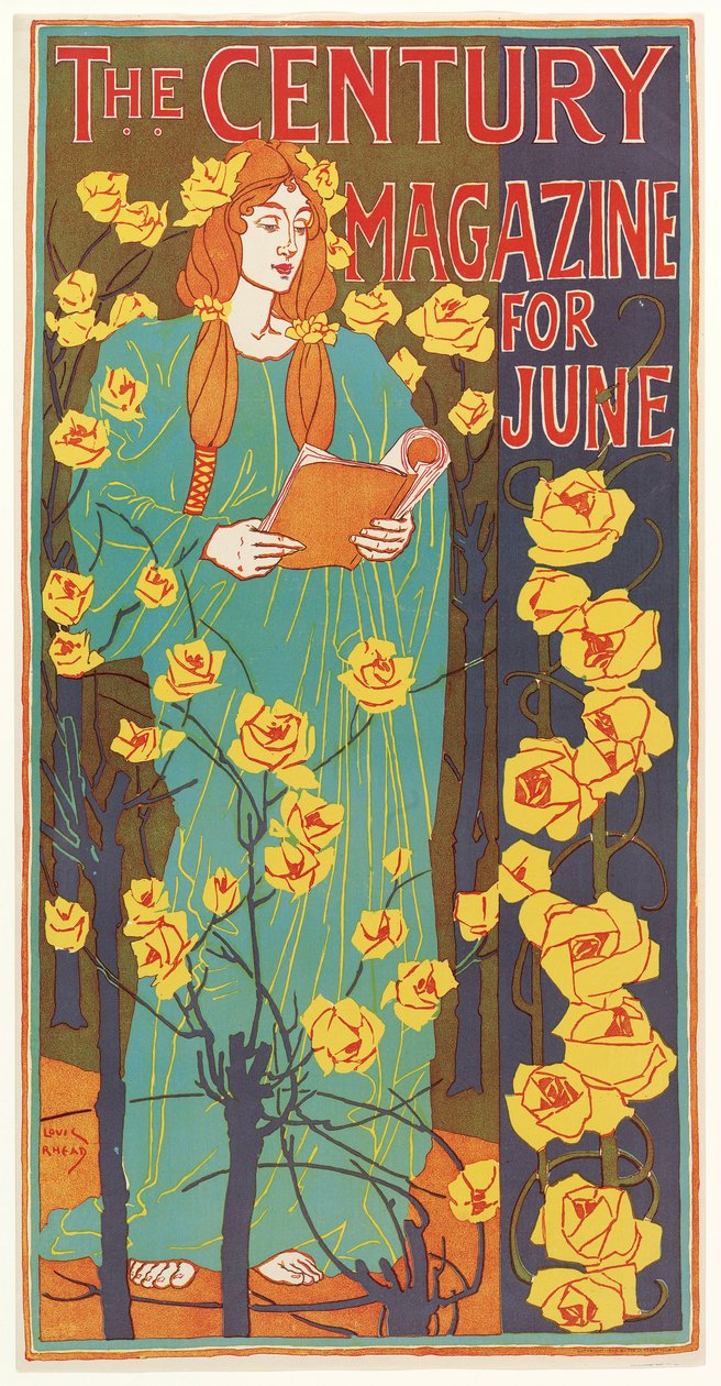 The Century Magazine voor juni, uitgegeven 1896 door Louis John Rhead