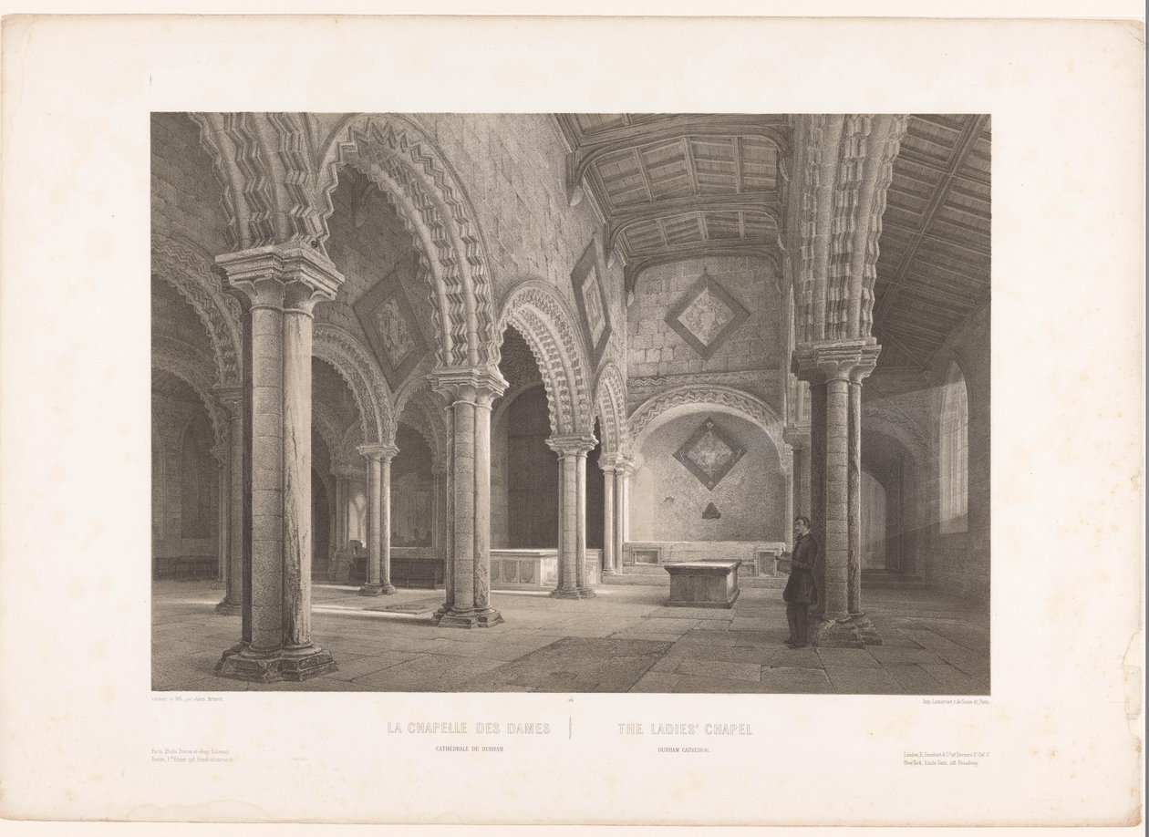 Interieur van de Lady Chapel in de kathedraal van Durham door Louis Jules Arnout