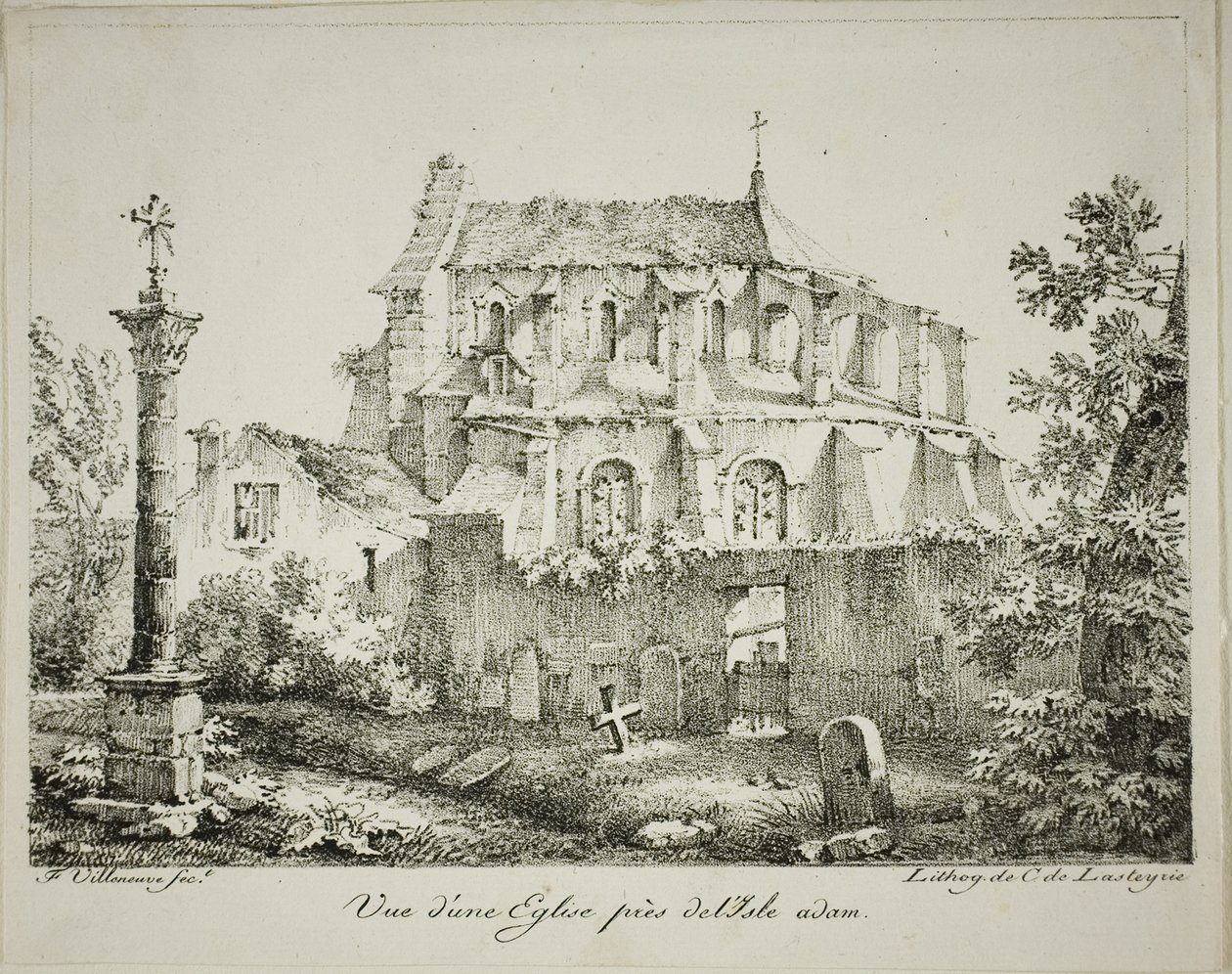 Uitzicht op een kerk bij l