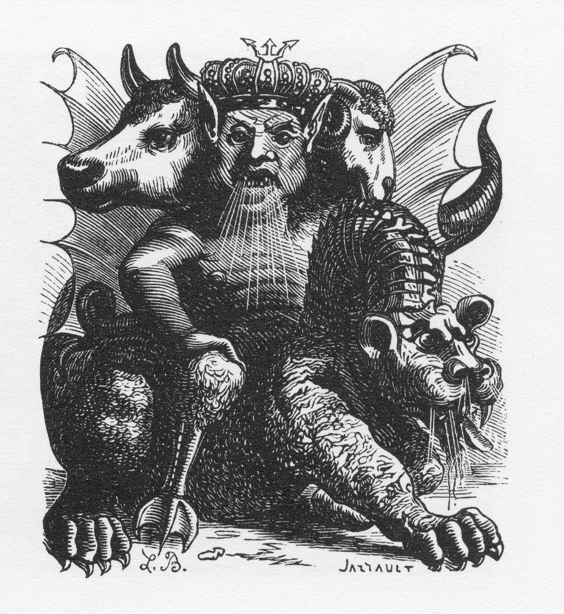 Asmodee demon van de Bijbel - Asmodeus of Ashmedai koning van demonen - in 