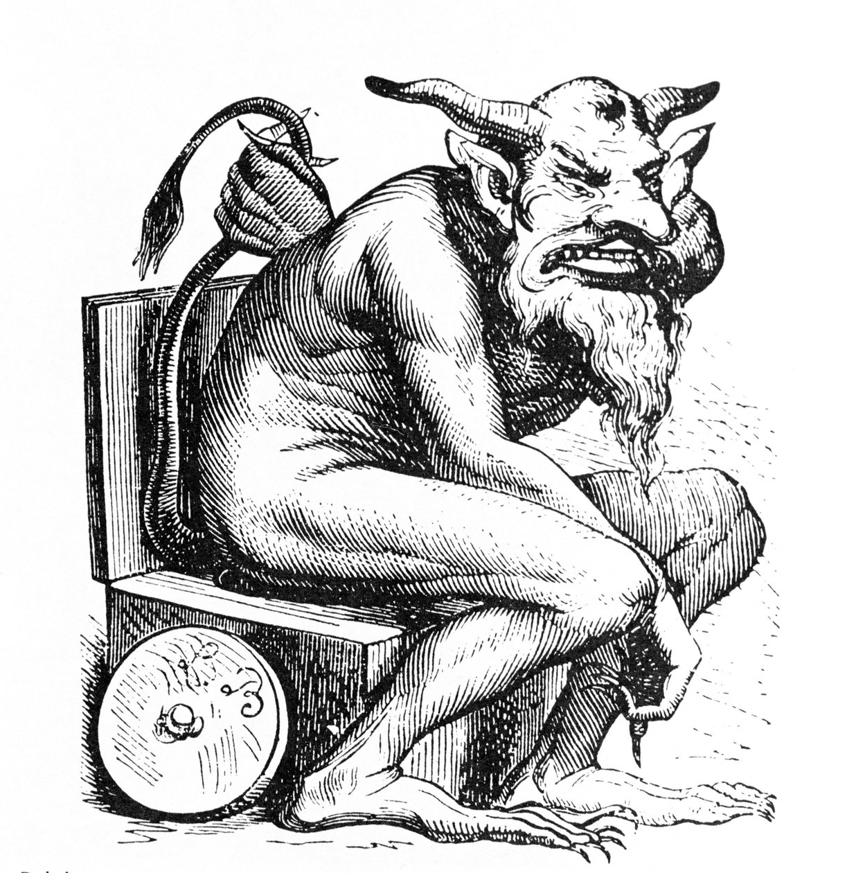 Voorstelling van Duivel Belphagor (Belphegor) uit Collin de Plancy