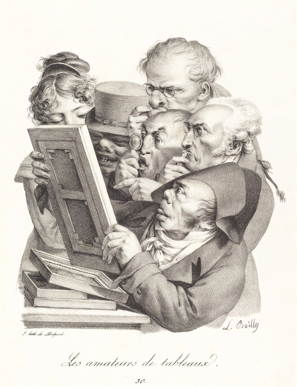 De kunstliefhebbers door Louis Leopold Boilly