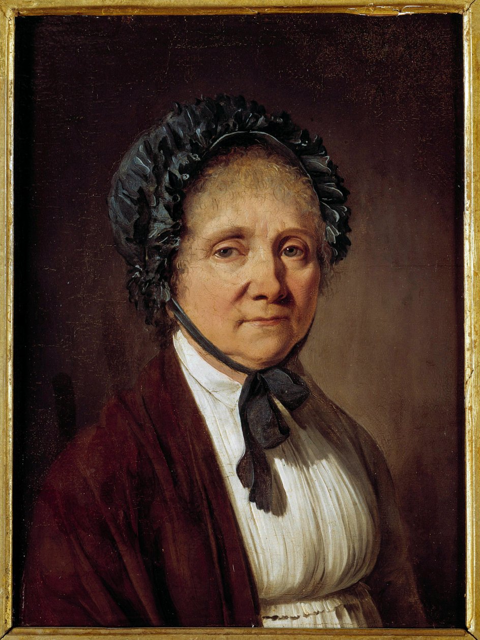 Portret van Madame Nicolas Vincent Arnault, moeder van schrijver Antoine Vincent Arnault door Louis Leopold Boilly