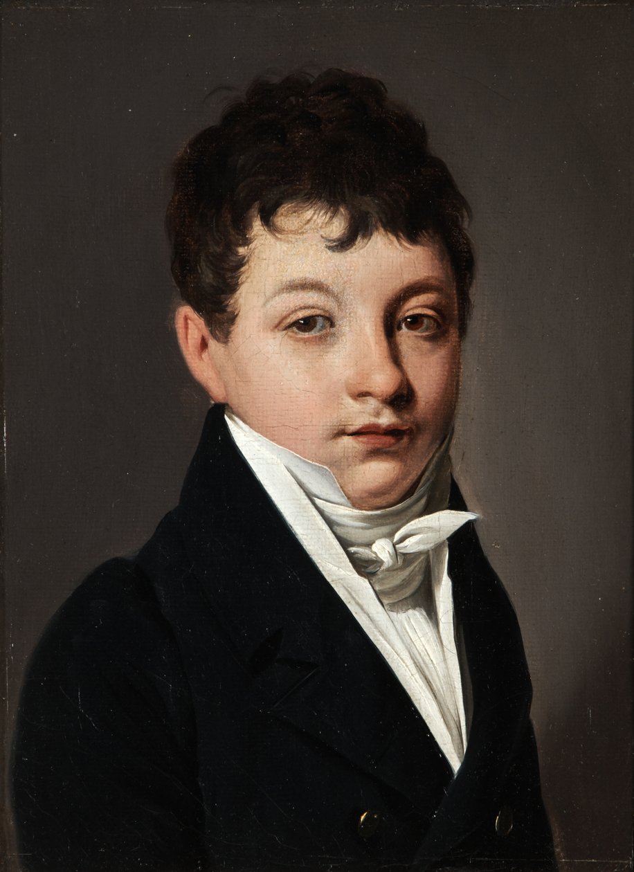 Portret van een jonge jongen door Louis Leopold Boilly