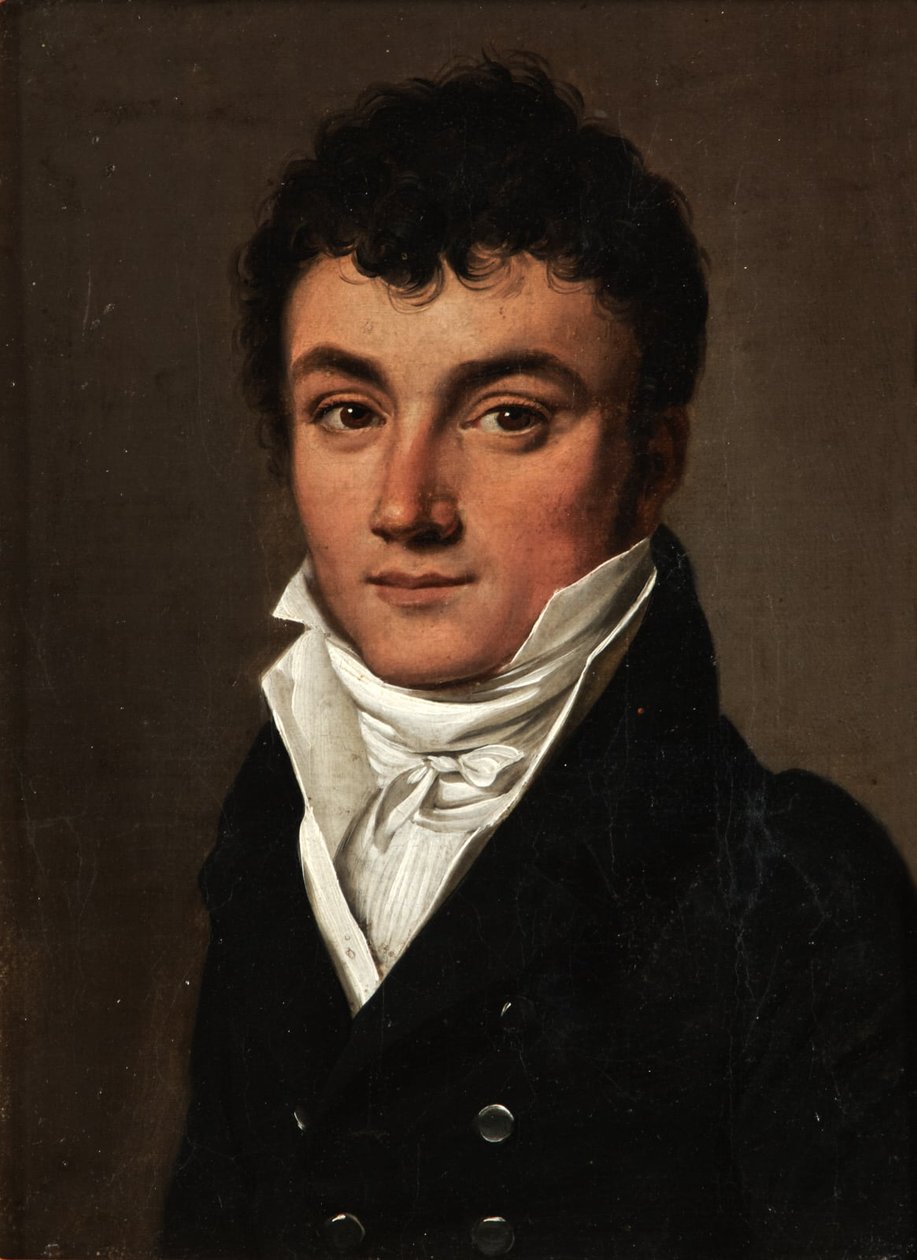 Portret van een jonge man door Louis Leopold Boilly