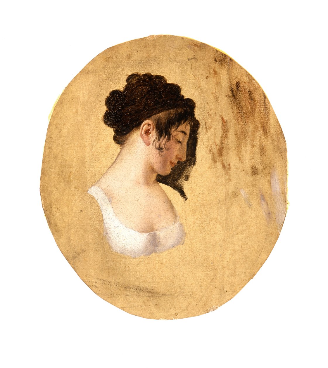 Profiel van het hoofd van een jonge vrouw, ca. 1794 door Louis Leopold Boilly
