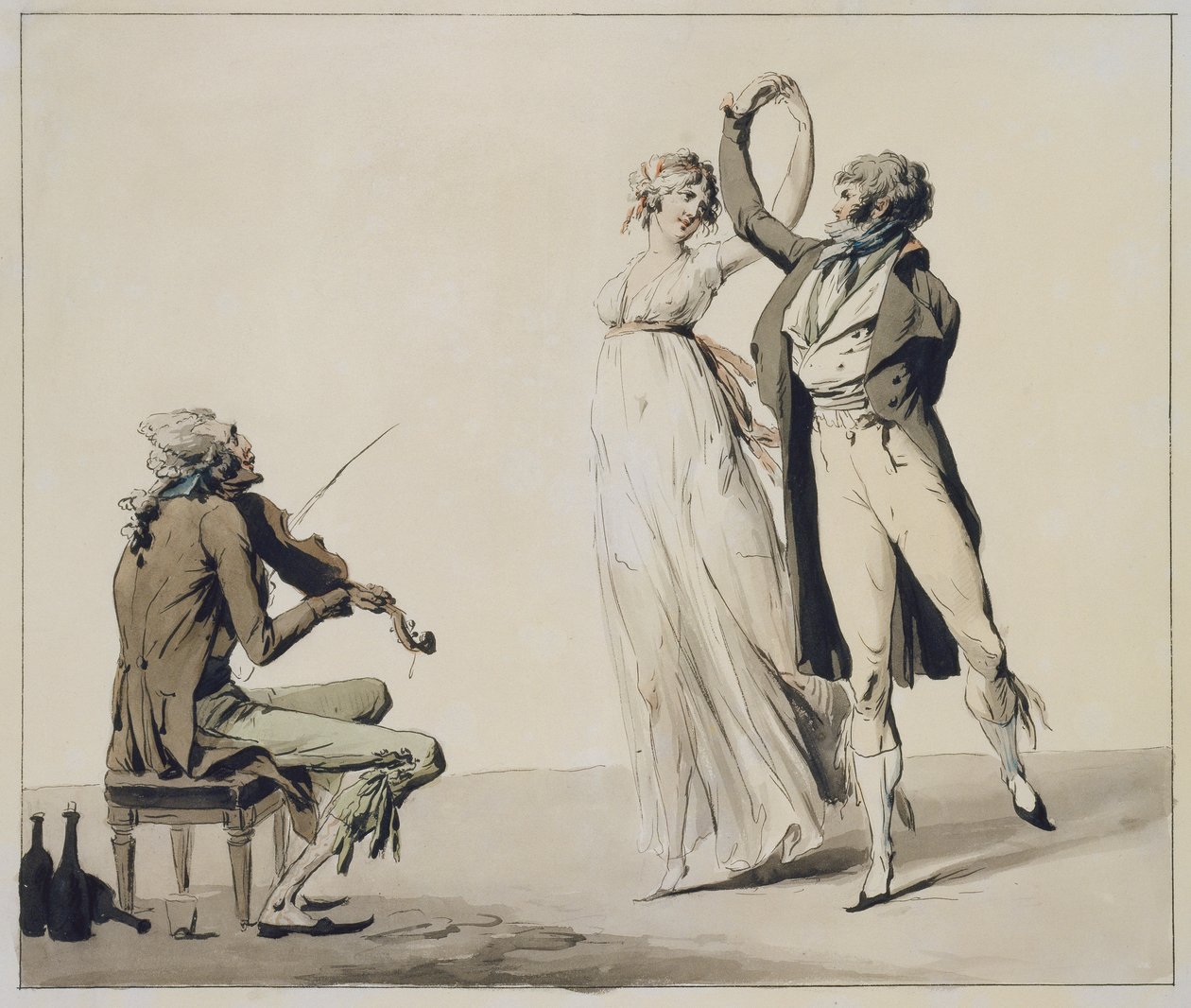 De dwaasheid van de dag door Louis Leopold Boilly