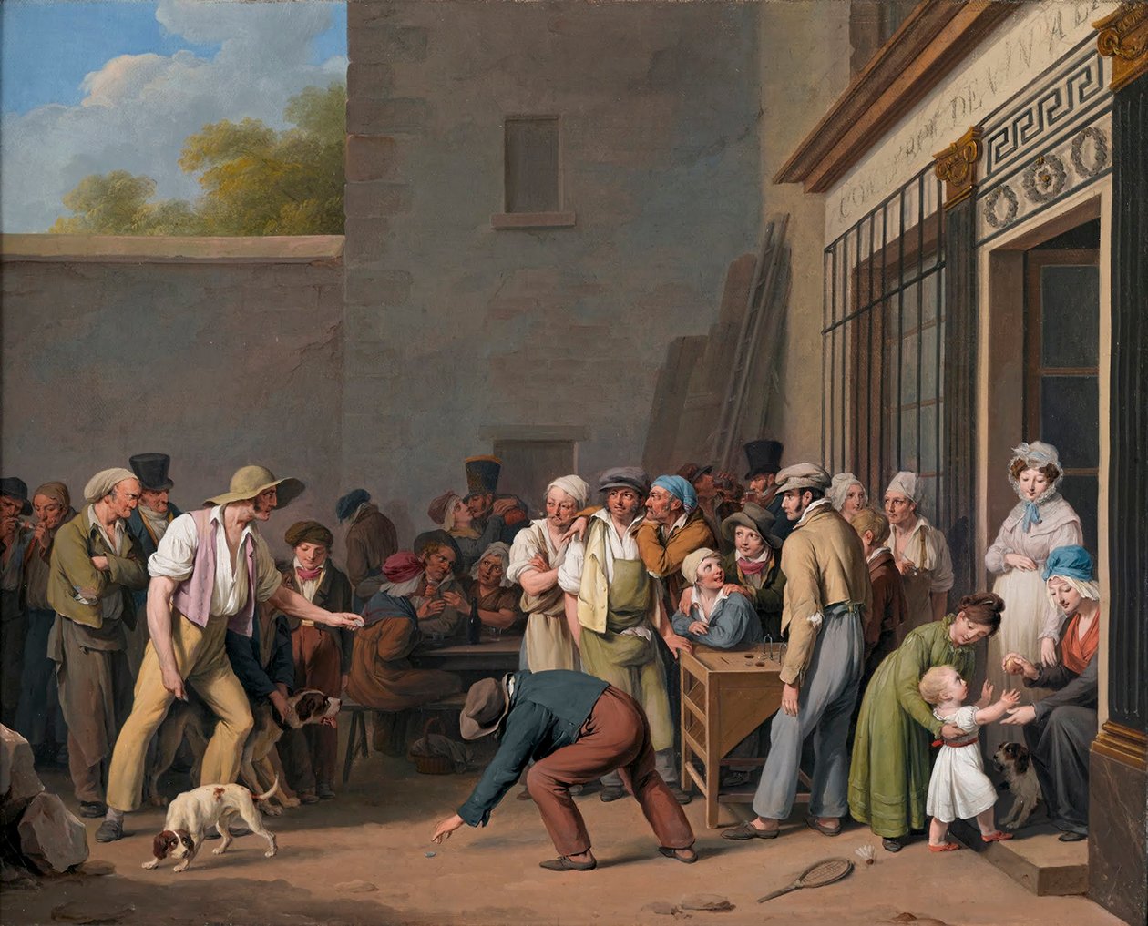 Louis-Léopold Boilly - Het Tonnen Spel door Louis Leopold Boilly