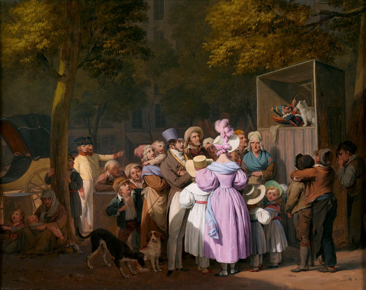 Louis-Léopold Boilly - De arme kat door Louis Leopold Boilly