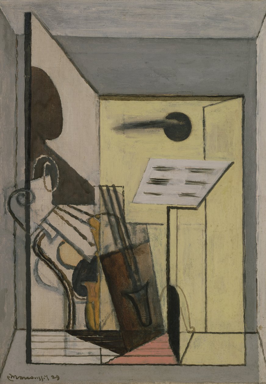 Het scoreblad, 1929 door Louis Marcoussis