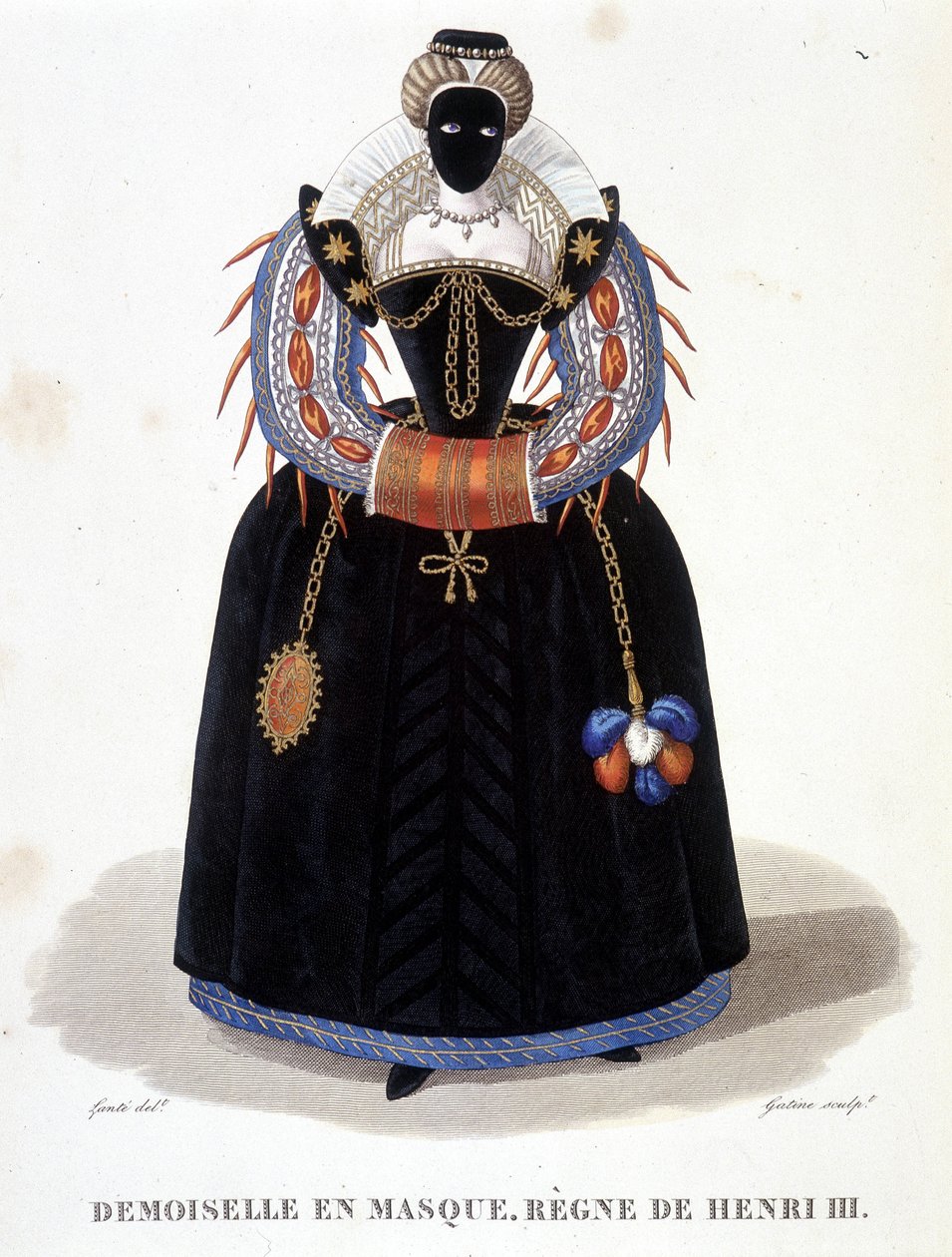 Portret van Dame met Masker, tweede helft van de 16e eeuw. In 
